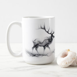 Elk Deer Stag Silhouette Mok