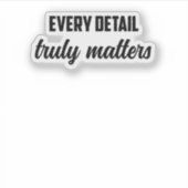 Elk detail doet er echt toe: forensisch onderzoeke sticker (Voorkant)