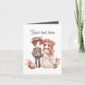 Elk doel bericht toevoegen Bruiloft Kaart (Voorkant)