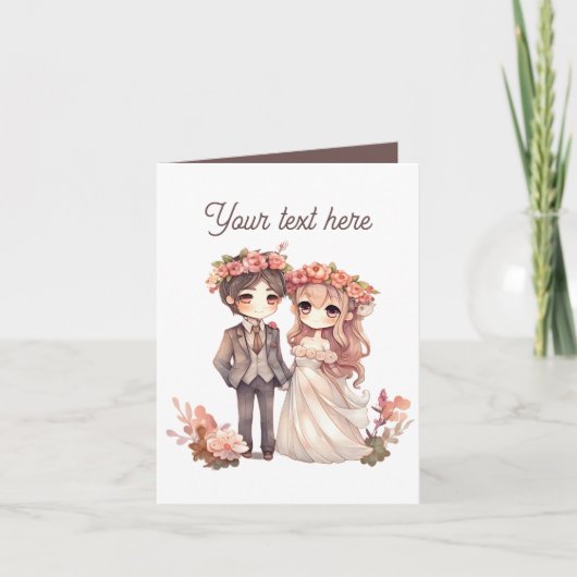 Elk doel bericht toevoegen Bruiloft Kaart (Voorkant)