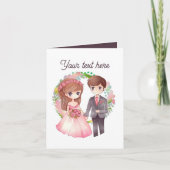 Elk doel bericht toevoegen Bruiloft Kaart (Voorkant)