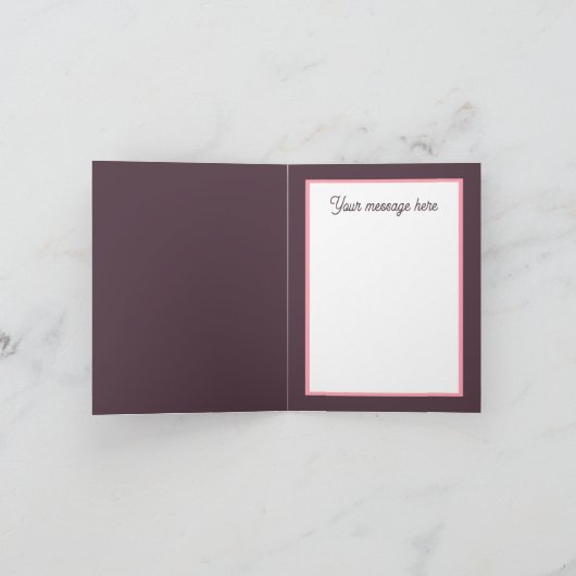 Elk doel bericht toevoegen Bruiloft Kaart (Binnen)