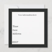 Elk doel Country paard party Kaart (Achterkant)