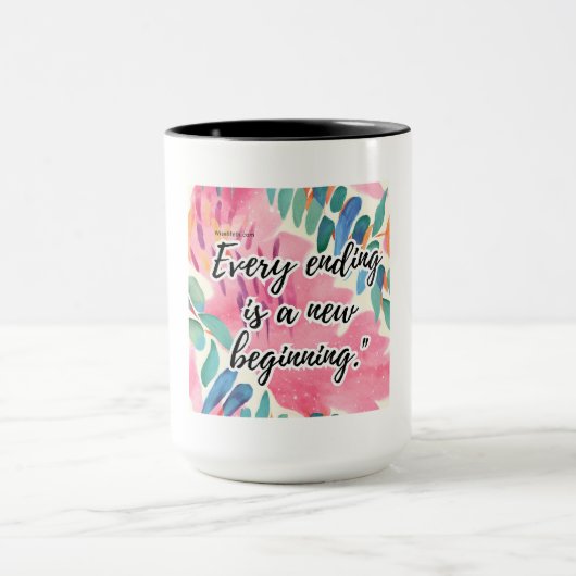 Elk einde is een nieuw 2 begin mok (Midden)