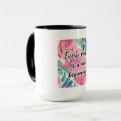 Elk einde is een nieuw 2 begin mok (Voorkant links)