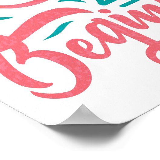 Elk einde is een nieuw begin poster (Hoek)