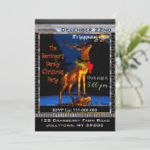 Elk Elegant Kerstfeest Kaart (Staand voorkant)