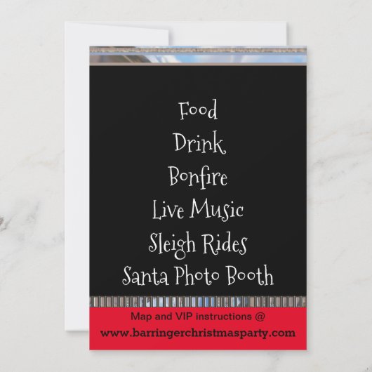 Elk Elegant Kerstfeest Kaart (Achterkant)