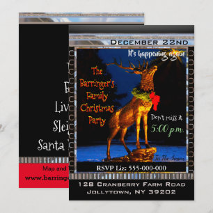 Elk Elegant Kerstfeest Kaart