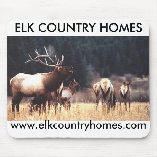 Elk, ELK LAND HOMES, www.elkcou... - Gepersonalise Muismat (Voorkant)