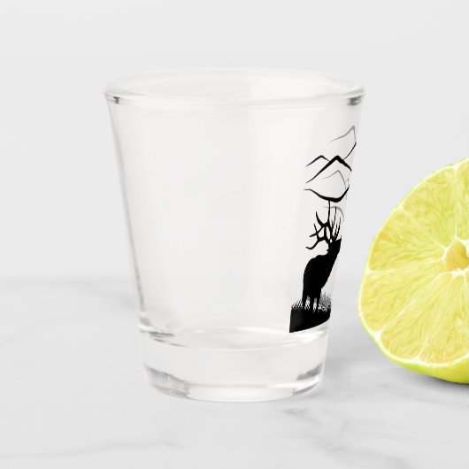 Elk en Blodgett Peak Shot Glas (Links)