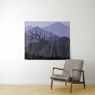 Elk en Blodgett Peak Wandkleed