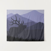 Elk en Blodgett Peak Wandkleed (Voorkant (horizontaal))