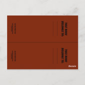 Elk en bosbrandmerken briefkaart (Achterkant)