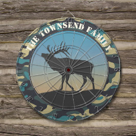 Elk en Camo Blue Dart Board Dartbord