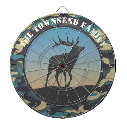 Elk en Camo Dartbord (Voorkant)