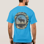 Elk en Camo Round Design T-Shirt (Achterkant)