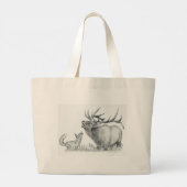 Elk en FOX Grote Tote Bag (Achterkant)