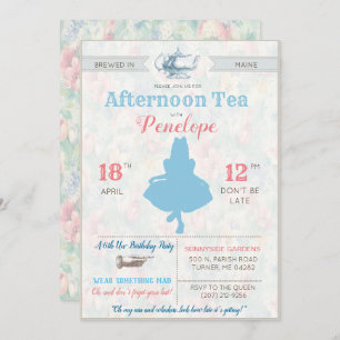 ELK EVENEMENT - Alice in Wonderland Tea Party Kaart