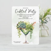 ELK EVENEMENT - Cocktail Greenery Uitnodiging (Staand voorkant)