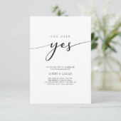 Elk evenement dat ze zei ja bruiloft verlovingsfee kaart (Staand voorkant)