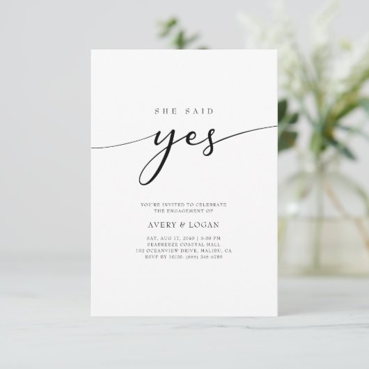 Elk evenement dat ze zei ja bruiloft verlovingsfee kaart (Staand voorkant)