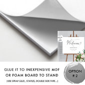 Elk evenement, elegante kalligrafie welkomstbord poster