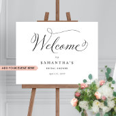 Elk evenement, elegante kalligrafie welkomstbord poster