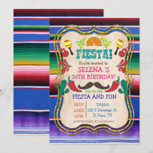 ELK EVENEMENT - Mexicaanse Fiesta Party uitnodigin Kaart