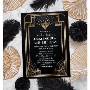 ELK EVENEMENT - Roaring 20s 1920s Art Deco Party Kaart
