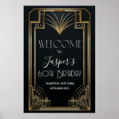 ELK EVENEMENT - Roaring 20s Welkom Poster Sign (Voorkant)
