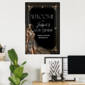 ELK EVENEMENT - Roaring 20s Welkomstbord Poster Bo (Thuiskantoor)