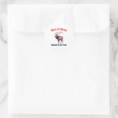 Elk Flag America Ronde Sticker (Tas)