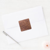 Elk fur vierkante sticker (Envelop)