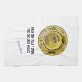 Elk gerecht vertelt een verhaal, grappig gepersona theedoek (Horizontaal)