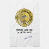 Elk gerecht vertelt een verhaal, grappig gepersona theedoek (Verticaal)