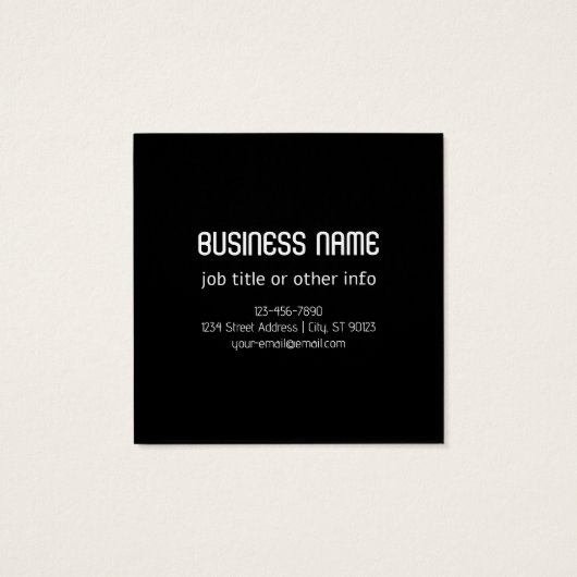 Elk geüpload Afbeelding, ontwerp of uw Logo willek Vierkante Visitekaartjes (Achterkant)