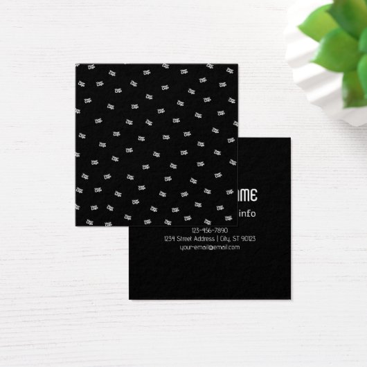 Elk geüpload Afbeelding, ontwerp of uw Logo willek Vierkante Visitekaartjes (Bureau)