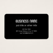 Elk geüpload Afbeelding, ontwerp of uw Logo willek Visitekaartje (Achterkant)