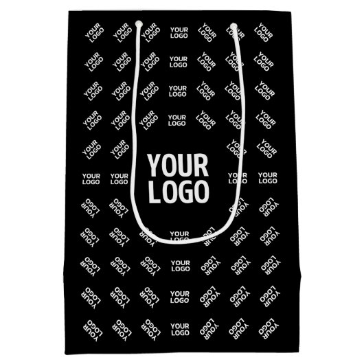 Elk geüpload beeldontwerp of logo | Uniek patroon Medium Cadeauzakje (Achterkant)