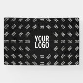 Elk geüpload beeldontwerp of logo | Uniek patroon Spandoek (Horizontaal)