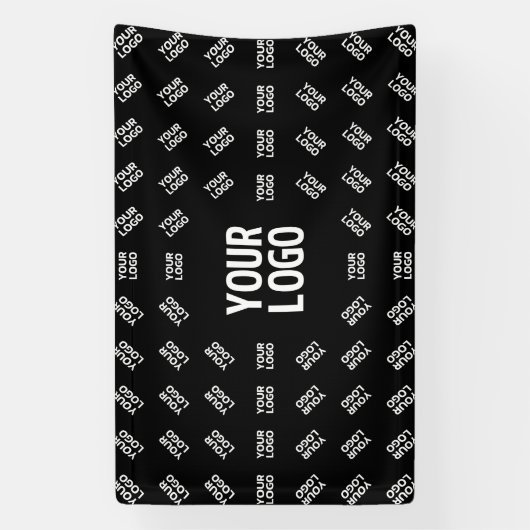 Elk geüpload beeldontwerp of logo | Uniek patroon Spandoek (Verticaal)