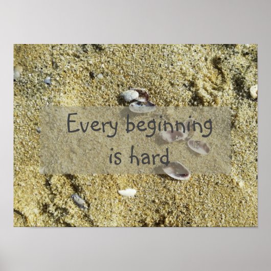 Elk gezegde poster van wijsheid in het begin (Voorkant)