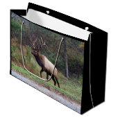Elk Gift Bag Groot Cadeauzakje (Voorkant Gekanteld)