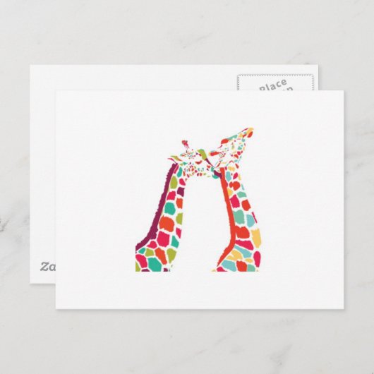 Elk Giraffe product Briefkaart (Voorkant / Achterkant)