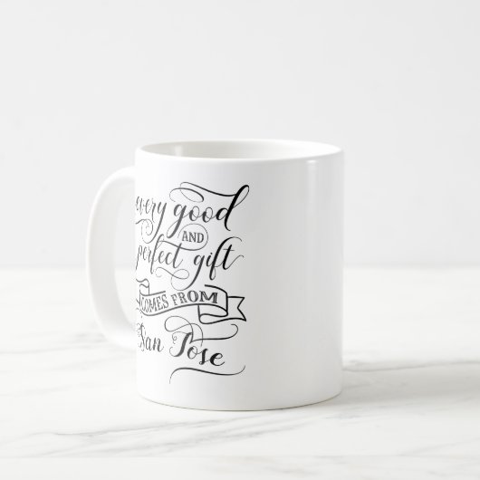 Elk goed en perfect cadeau komt uit San Jose Koffiemok (Voorkant links)