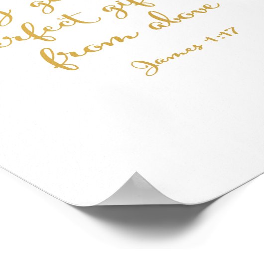 Elk goed en perfect cadeau komt van boven naar bov poster (Hoek)