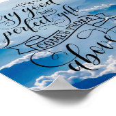 Elk goed en perfect cadeau komt van bovenaf poster (Hoek)