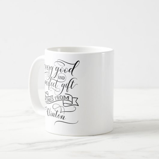 Elk goed en perfect cadeau komt van Clinton Koffiemok (Voorkant links)