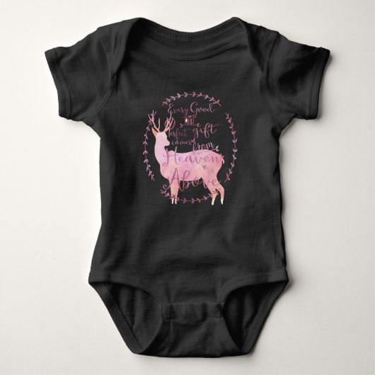 Elk goed & perfect geschenk komt van de hemel bove romper (Voorkant)